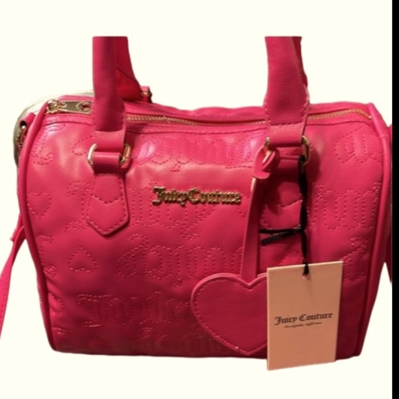 NWT JUICY COUTURE "FREE LOVE" Embossed Satchel - Picture 16 of 16